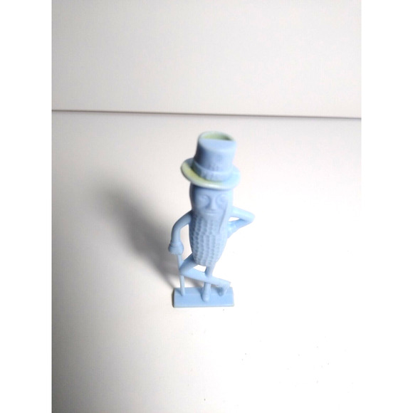 Planters Mr. Peanut Blue Toy Whistle Original Plastic Figure 1950s Vintage Retro - Picture 4 of 9